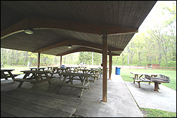 large covered shelter
