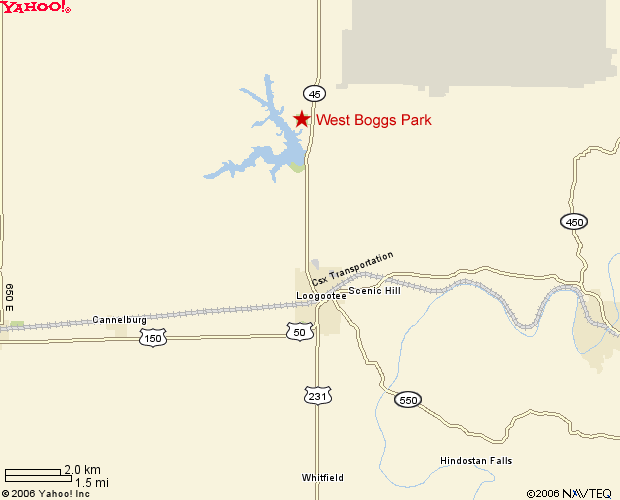 location of West Boggs Park 