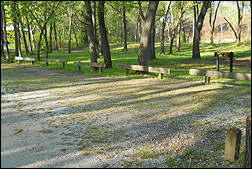 Southwest Shelter parking area