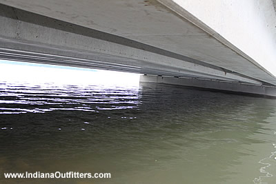 Main Hwy 145 Bridge on Patoka Lake at 546 feet