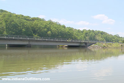 Kings Bridge on Patoka Lake at 547.5 feet