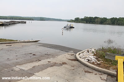 Osborn Ramp on Patoka Lake at 546 ft
