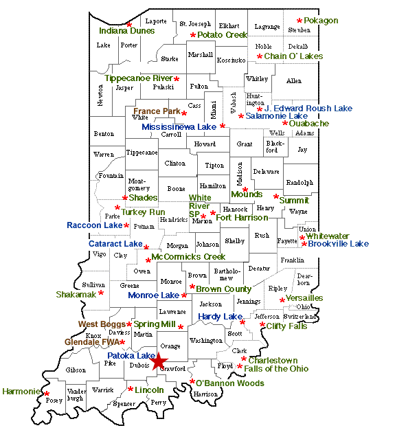 National Parks In Indiana Map - Dorisa Josephina