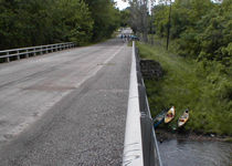 photo of Rainsville Bridge access point to Big Pine Creek in Indiana
