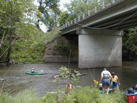 photo of Rainsville Bridge access point to Big Pine Creek in Indiana