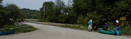 photo of Twin Bridges access point to Big Pine Creek in Indiana