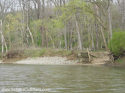 access point as seen from the river