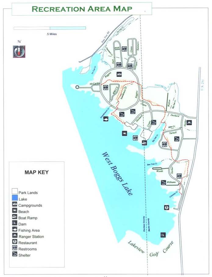 West Boggs Park map